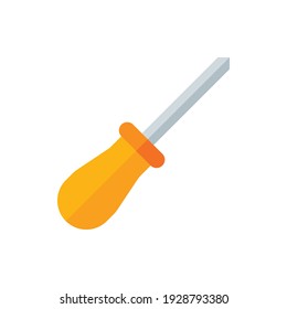Screwdriver, Screw Flat Icon Logo Illustration Vector Isolated. Labour Day, May Day, Industry, And Construction Icon-Set. Suitable for Web Design, Logo, App, and Upscale Your Business.