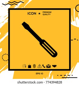 Screwdriver symbol icon