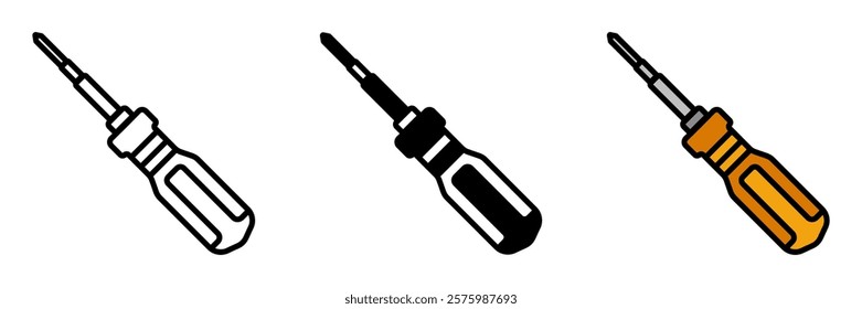 Screwdriver is a tool for driving or removing screws, available in various tip styles for different screw heads.