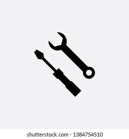 screwdriver tool icon sign signifier vector