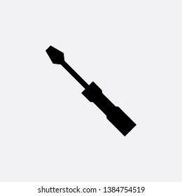 screwdriver tool icon sign signifier vector