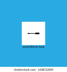 screwdriver tool icon sign signifier vector