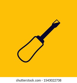 screwdriver tool icon, vector sign