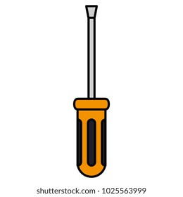screwdriver tool isolated icon