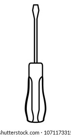 screwdriver tool isolated icon