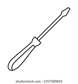 screwdriver tool isolated icon