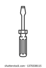 screwdriver tool isolated icon