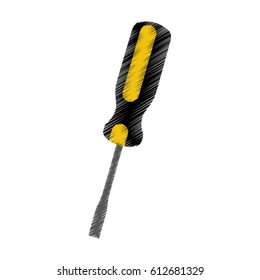 screwdriver tool isolated icon