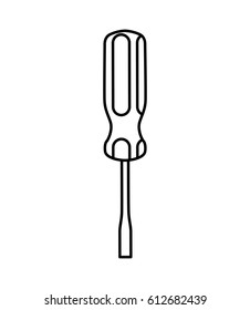 screwdriver tool isolated icon
