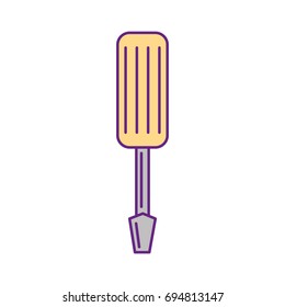 screwdriver tool isolated icon