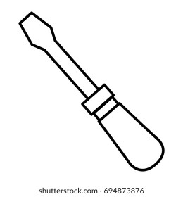 screwdriver tool isolated icon