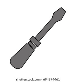 screwdriver tool isolated icon