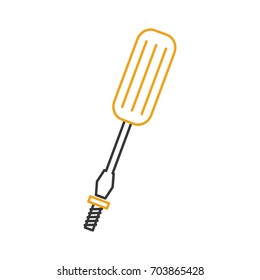screwdriver tool isolated icon