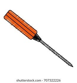 screwdriver tool isolated icon