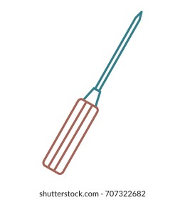 screwdriver tool isolated icon