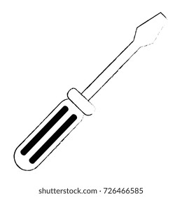 screwdriver tool isolated icon