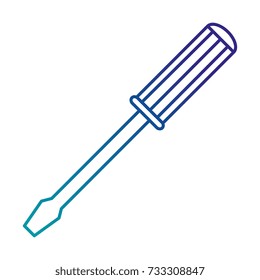 screwdriver tool isolated icon