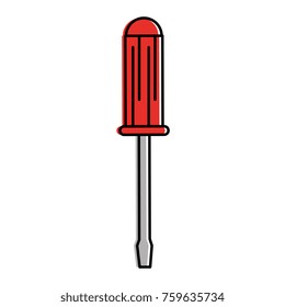 screwdriver tool isolated icon