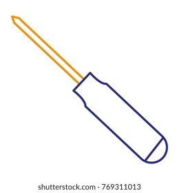 screwdriver tool isolated icon