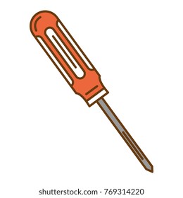 screwdriver tool isolated icon