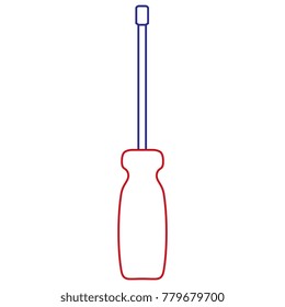 screwdriver tool isolated icon
