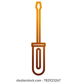 screwdriver tool isolated icon