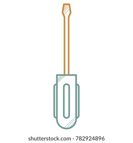 screwdriver tool isolated icon