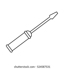 screwdriver tool mechanic support outline