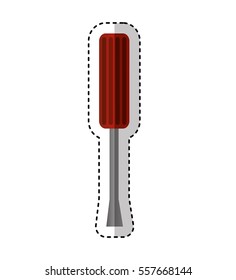 screwdriver tool repair service icon vector illustration design