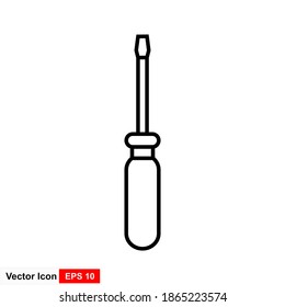 Screwdriver, toolkit, machine, mechanic, tool, metal, steel, industry, screw free vector icon