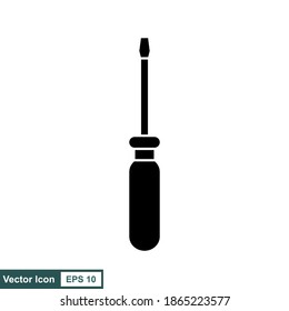 Screwdriver, toolkit, machine, mechanic, tool, metal, steel, industry, screw free vector icon