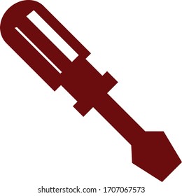 screwdriver tools icon isolated on white background