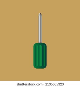 Screwdriver tools for repair machanic or auto machine.  icon bacground. 