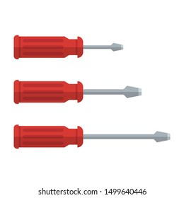 Screwdriver vector design illustration isolated on white  background