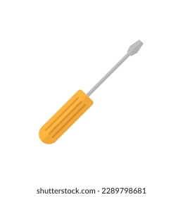 Screwdriver vector flat icon on white background