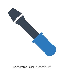 screwdriver vector glyph color icon 
