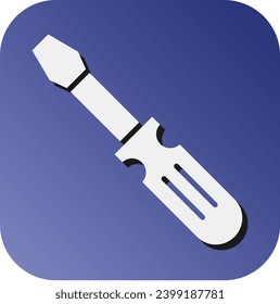 Screwdriver Vector Glyph Gradient Background Icon For Personal And Commercial Use.
