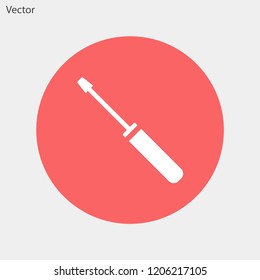 screwdriver vector icon 10 eps