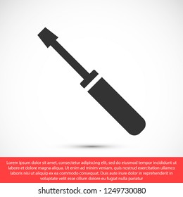 screwdriver vector icon 10 eps