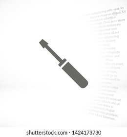 screwdriver vector icon 10 eps , Lorem ipsum Flat design