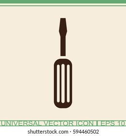 Screwdriver vector icon.