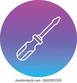 Screwdriver vector icon. Can be used for printing, mobile and web applications.
