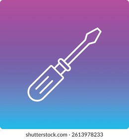 Screwdriver vector icon. Can be used for printing, mobile and web applications.