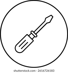 Screwdriver vector icon. Can be used for printing, mobile and web applications.