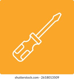 Screwdriver vector icon. Can be used for printing, mobile and web applications.