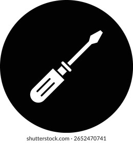 Icono de Vector de destornillador. Se puede utilizar para aplicaciones de impresión, móviles y de Web.