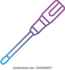 Ícone de vetor de chave de fenda. Pode ser usado para impressão, aplicativos móveis e da Web.