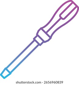 Screwdriver vector icon. Can be used for printing, mobile and web applications.