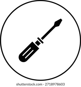 Schraubendreher, Vektorsymbol. Kann für Druck-, Mobil- und Web-Anwendungen verwendet werden.
