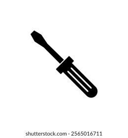 Screwdriver vector icon, vector flat black trendy style illustration for web and app..eps